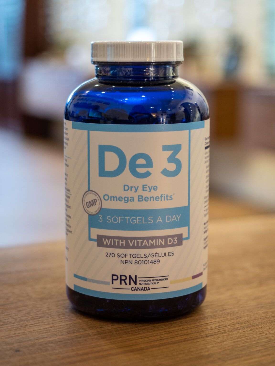 PRN De 3 Dry Eye Omega Benefits 270 Softgels • Mt. Pleasant Optometry